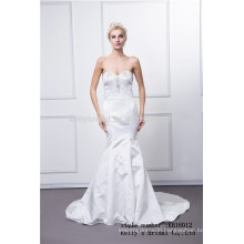 2016 new design off-shoulder bodice accept taffeta wedding dress